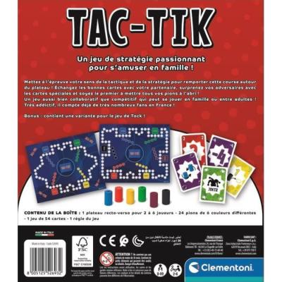 Jeu de plateau CLEMENTONI Tac-Tik : stratégie et réflexion