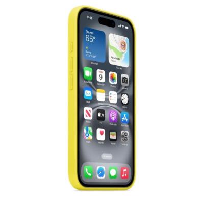 Coque iPhone 16 en silicone avec MagSafe - Star Fruit