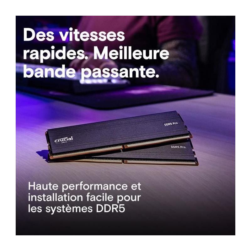 Boostez les performances de votre PC avec le kit 64 Go DDR5 Crucial