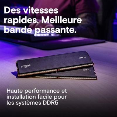 Boostez les performances de votre PC avec le Kit RAM CRUCIAL DDR5 PRO 48Go