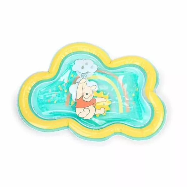 DISNEY BABY -WINNIE- Tapis d'eau pour bébé, jeu sensoriel et d'éveil?, gonflable, facile a nettoyer, pliable, des la naissanc