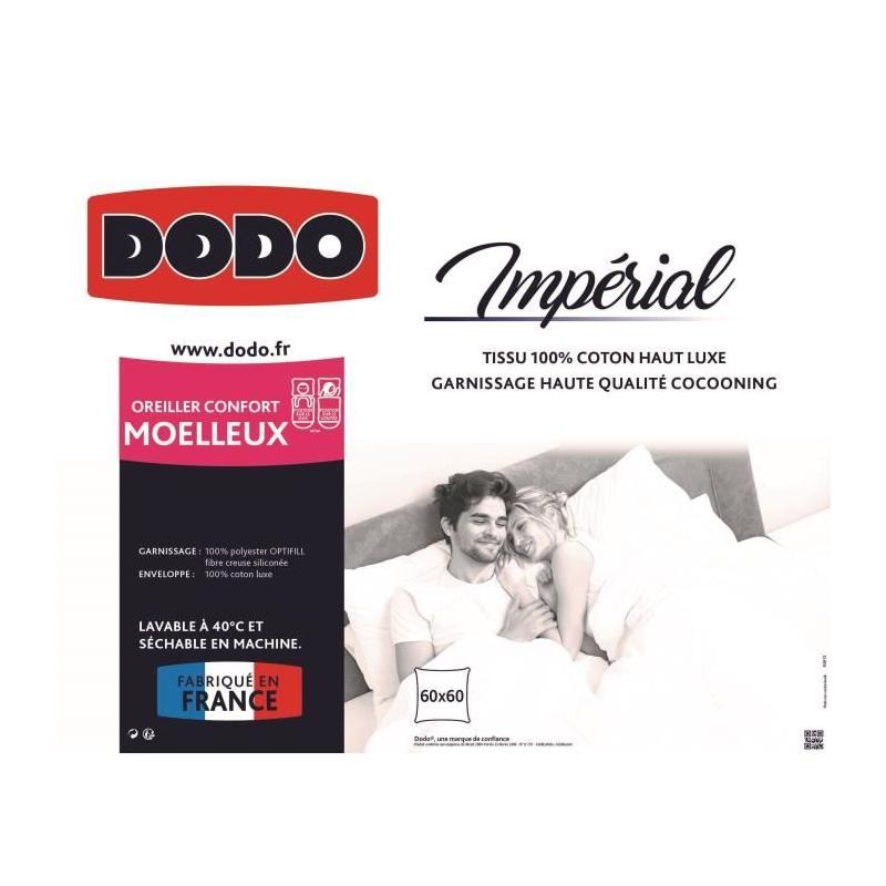 Oreiller moelleux Imperial pour nuits douces - Blanc
