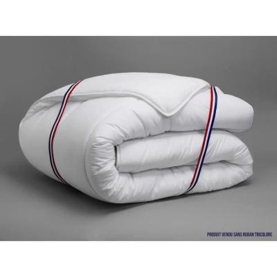 Couette tempérée anti-acariens 300g/m² Victoria 240x260 cm blanc