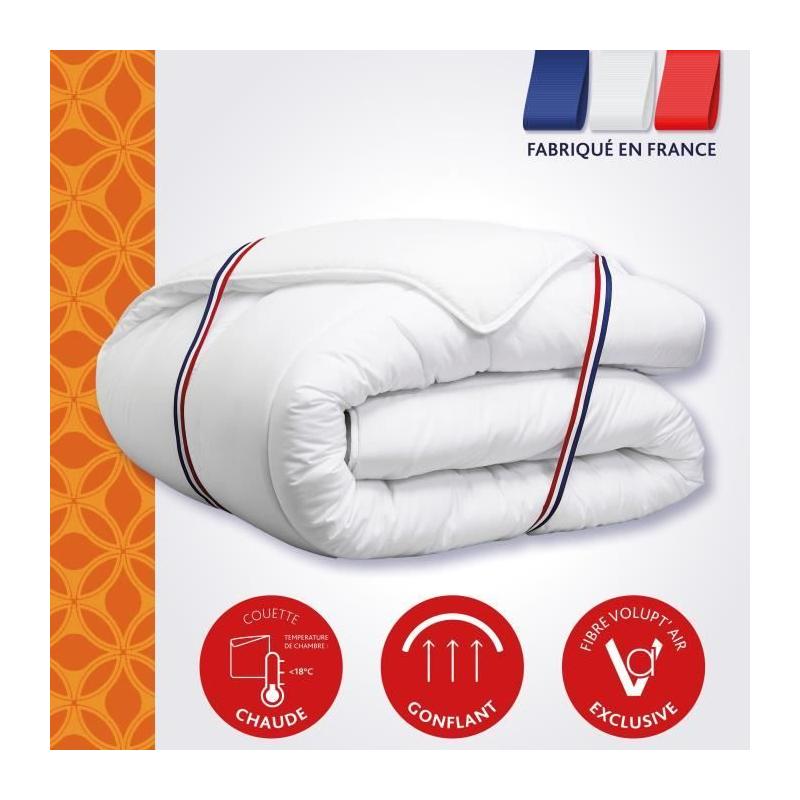 Couette tempérée Vancouver Ultra 220x240cm 300gr/m² Blanc DODO