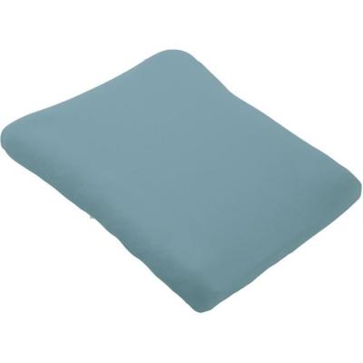 Lot 2 Housses matelas à langer douces - Blanc/Nile - 50x75 cm