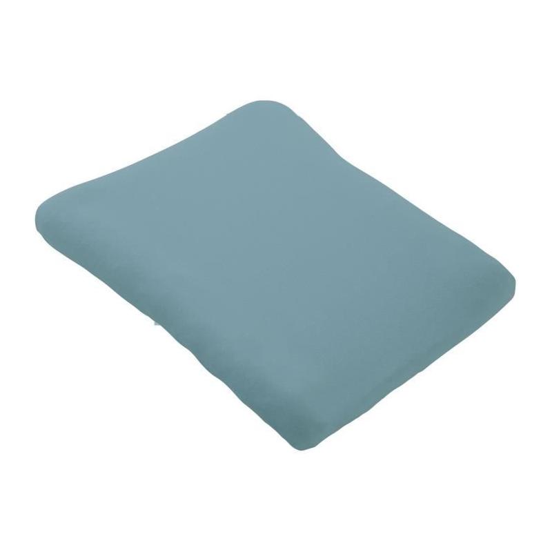 Lot 2 Housses matelas à langer douces - Blanc/Nile - 50x75 cm