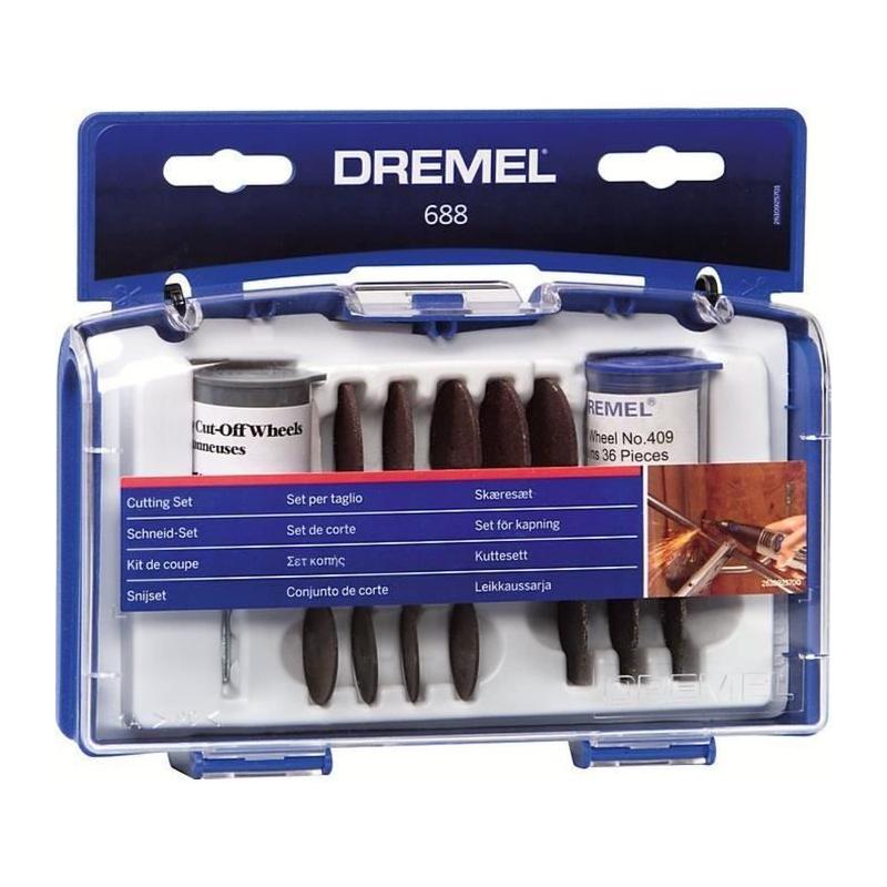 Coffret 69 accessoires DREMEL 688 - Disques à tronçonner variés