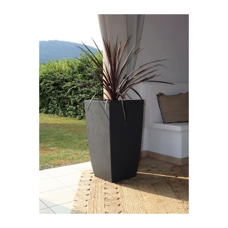 Bac à fleurs moderne - DIVA BASALT - 42 L - Anthracite - EDA