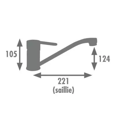 Mitigeur Evier BORN par Edouard Rousseau - Fabrication Française - Noir Mitigeur Evier BORN par Edouard Rousseau - Fabrication Française - Noir