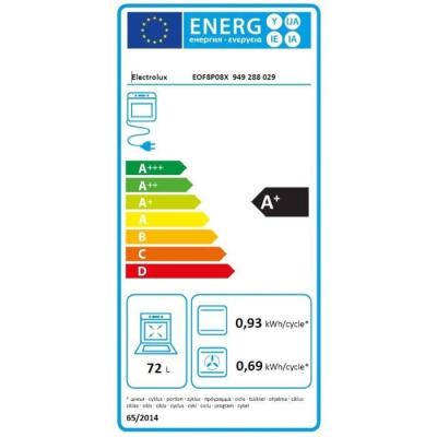 Four encastrable Electrolux EOF8P08X - Pyrolyse, Chaleur tournante pulsée