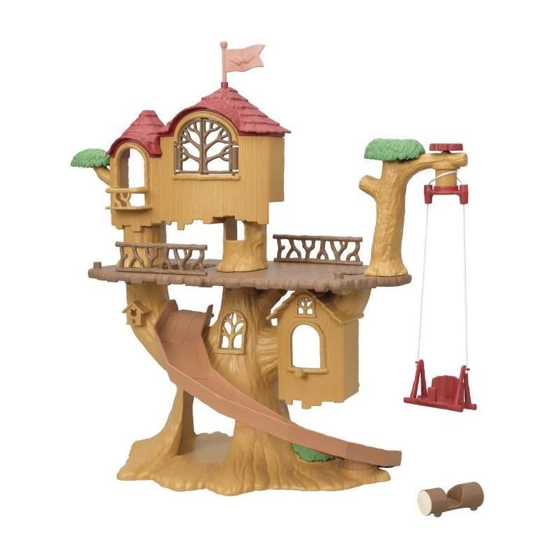 Cabane dans les arbres Sylvanian Families : vacances avec balançoire et toboggan