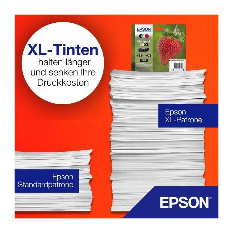 Pack Epson T2986 Fraise - Noir, Cyan, Magenta, Jaune