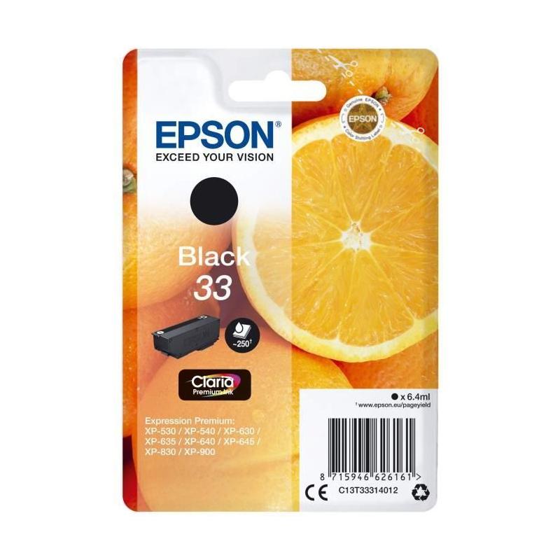 Cartouche d'encre EPSON T3331 Noir - Qualité Oranges