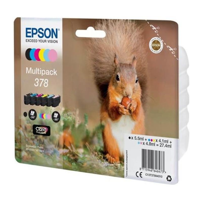 Pack d'encre EPSON Multipack 378 - Couleurs vives et précises