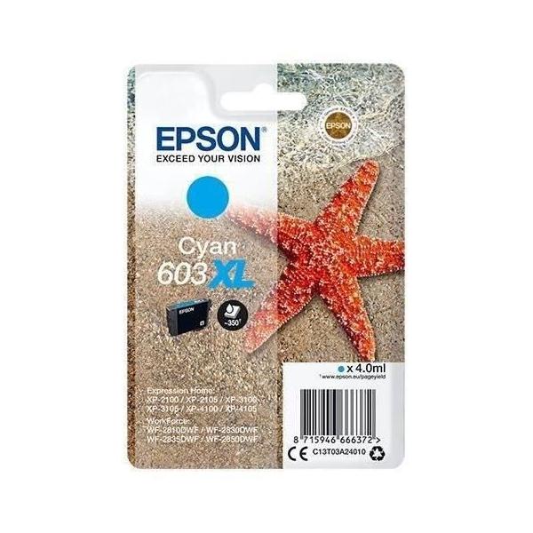 Cartouche d'encre 603 XL Cyan - Epson - Etoile de mer - Faible coût et fiabilité