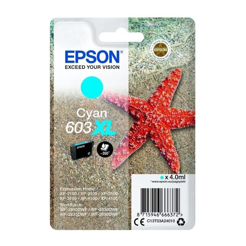 Cartouche d'encre 603 XL Cyan Epson - Économique et fiable