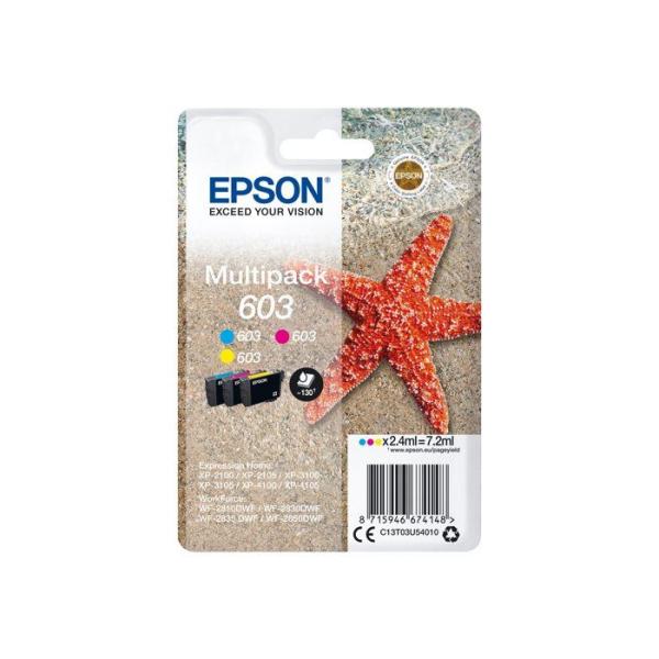 Cartouche d'encre - Epson - Multipack 603 - 3 couleurs - Impressions nettes - Économies réalisées