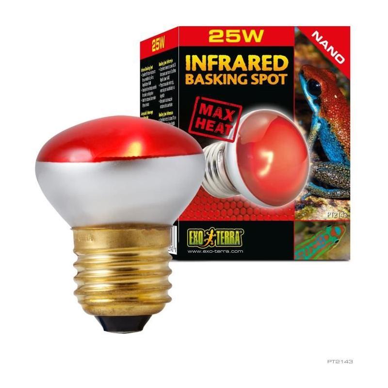 Lampe pour terrarium Exo Terra - Basking Spot Nano 25W - Blanc