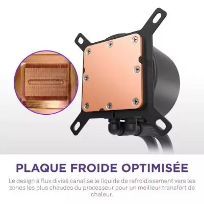 Watercooling - NZXT - RL-KN240-B2 - Kraken Plus 240 - Écran LCD 1.54 personnalisable - Noir - Performance améliorée