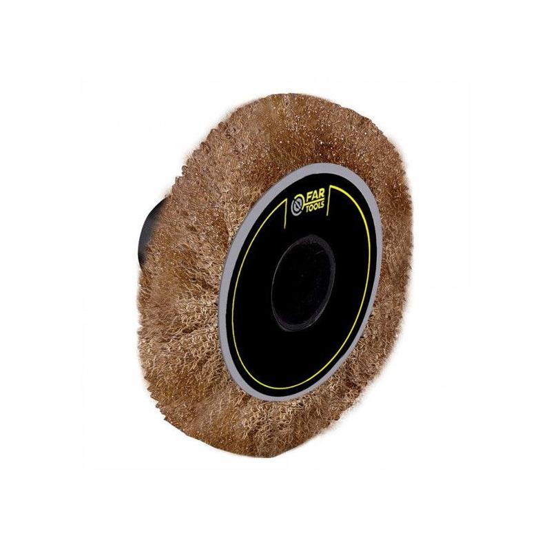 Brosse laiton FARTOOLS Ø 65 mm Epaisseur 10 mm Marron x1