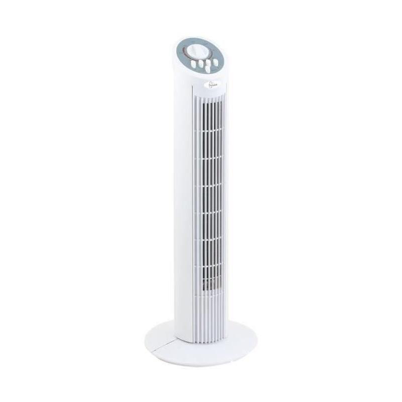 Ventilateur colonne DAKOTA H74cm 50W blanc - Fraîcheur garantie