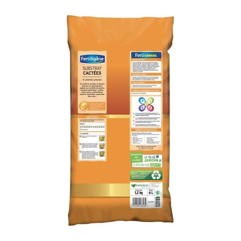 Terreau cactées 6L pour une croissance optimale