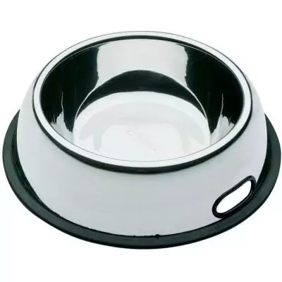 Écuelle Nova Inox 80 Kc - Anti-dérapant pour Chien - Poignée Ergonomique