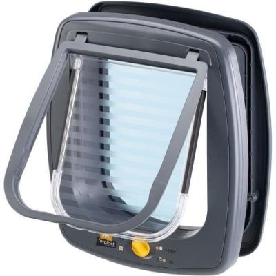 Chatière FERPLAST Swing 9 - Porte pour Chat Moderne - Gris