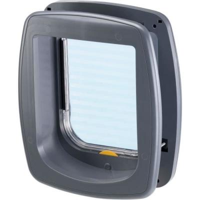 Chatière FERPLAST Swing 9 - Porte pour Chat Moderne - Gris
