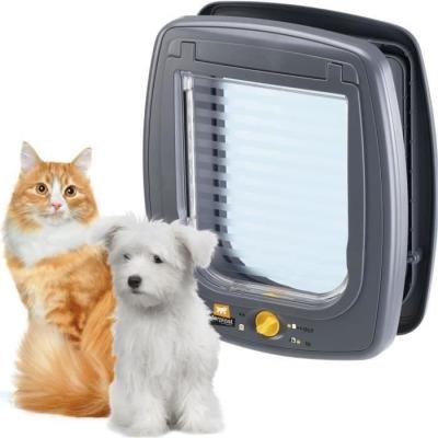Chatière FERPLAST Swing 9 - Porte pour Chat Moderne - Gris