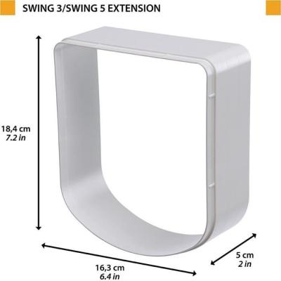 Extension Tunnel FERPLAST pour Chatières Swing - Gris