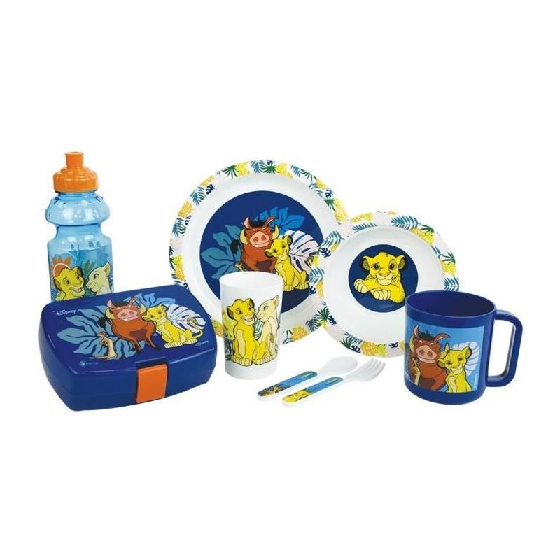 Lot Vaisselle Disney Le Roi Lion - FUN HOUSE - Ensemble Repas Complet