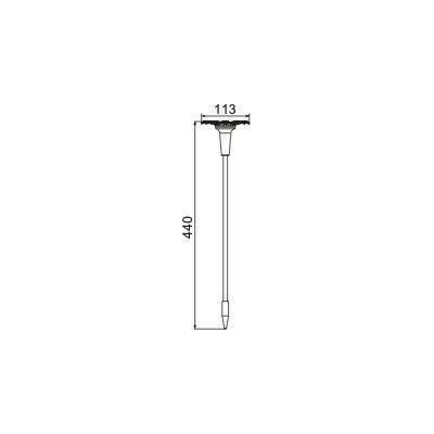 Décoration solaire originale pour jardin - Forme tournesol - H44cm