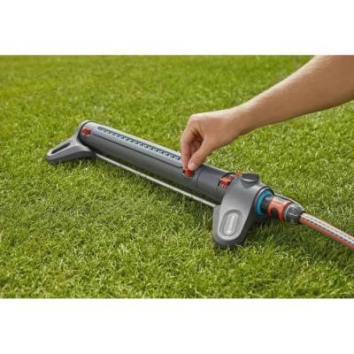 Arroseur oscillant GARDENA AquaZoom L - 350m² - 21m - Résistant UV et gel