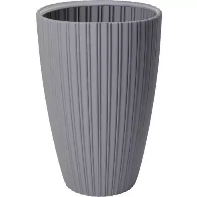Pot de fleurs Garden ID Fancy - 40 x 58 cm - Gris clair