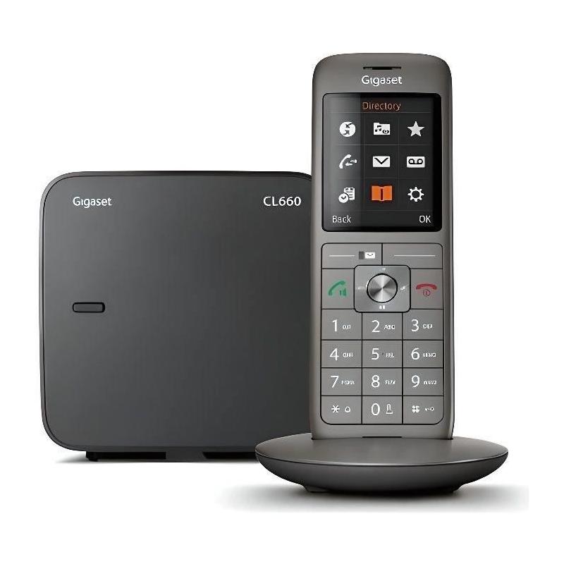 Téléphone Fixe GIGASET CL 660: Répertoire 400 contacts, Finition haut de gamme
