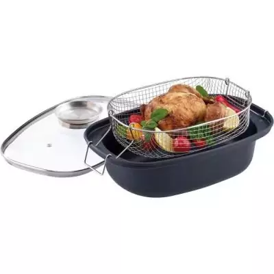 Cocotte arôme avec panier friture GSW 4 L 32 cm
