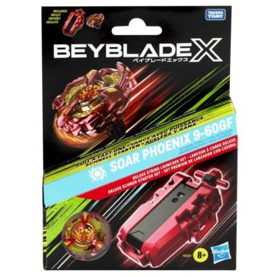 Pack Beyblade X Soar Phoenix 9-60GF: Toupie de Compétition avec Lanceur Deluxe