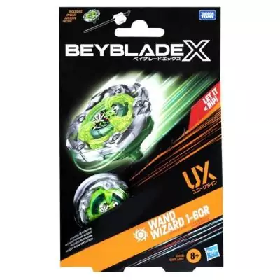 Pack de démarrage Beyblade X, Wand Wizard 1-60R UX - Toupie attaque droite !