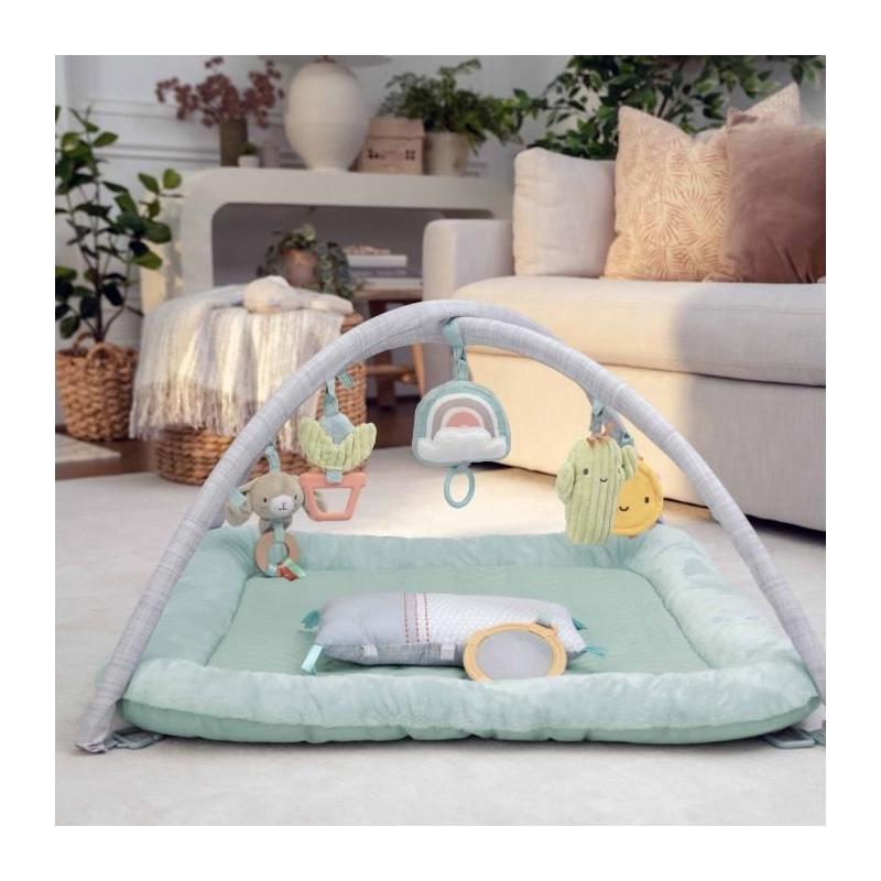 Tapis d'éveil bébé Calm Spring avec 6 jouets sensoriels
