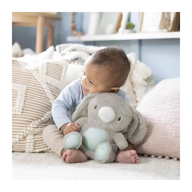 Doudou lapin Sylvi: peluche musicale et lumineuse pour bébé