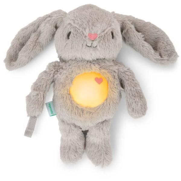 INGENUITY Veilleuse bébé, Doudou lapin, peluche Sylvie, réponds au pleurs de bébé, musicale, lumineuse, bruits blanc, et at