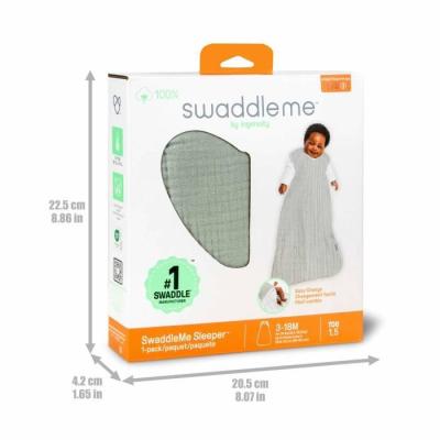 Gigoteuse d'Emmaillotage Évolutive Vert Sauge - TOG 1 - 3 à 18 mois