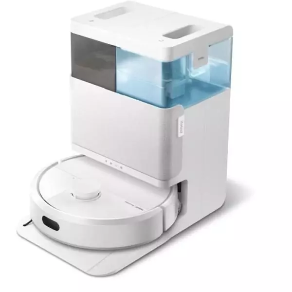 iRobot Roomba Plus 405 Combo Robot + AutoWash - Base Multifonction - Lavage et séchage des lingettes - LiDAR Clearview