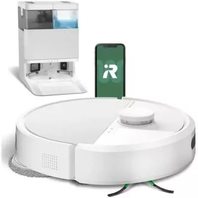 Aspirateur robot laveur IROBOT Roomba Plus 405 Combo - 7000 Pa - Blanc