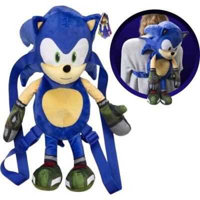 Sac à dos en peluche Sonic - le compagnon idéal pour les fans!