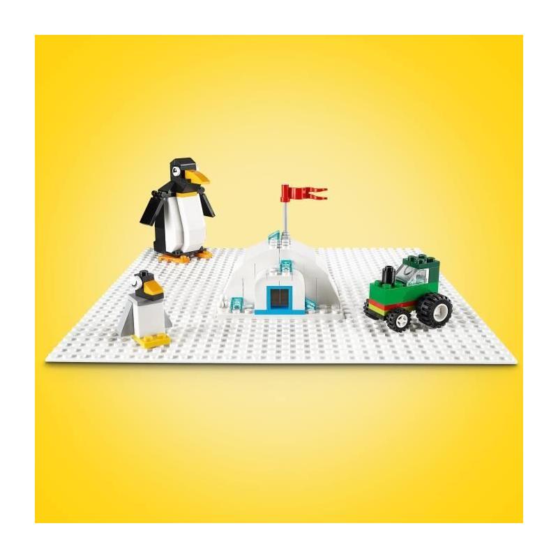 LEGO 11026 Classic: Socle de Base Blanc 32x32 pour Assemblage & Construction