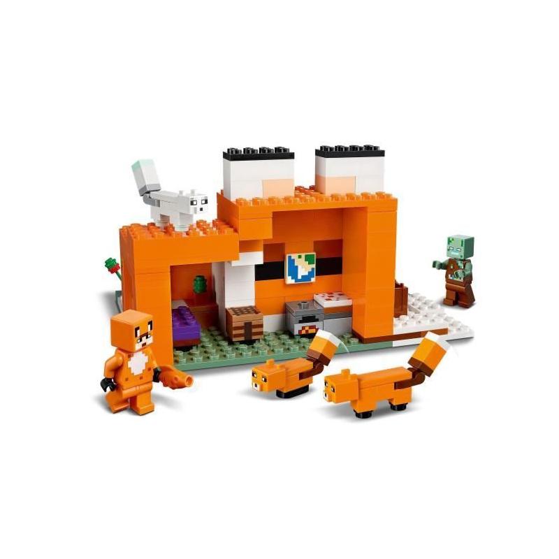 LEGO 21178 Minecraft: Le Refuge du Renard - Set de Construction Amusant pour Enfants de 8 ans et +