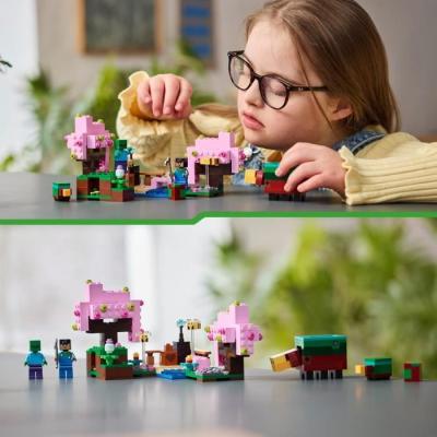 LEGO Minecraft 21260: Explorez le jardin des cerisiers en fleurs - Minifigurines du jeu vidéo
