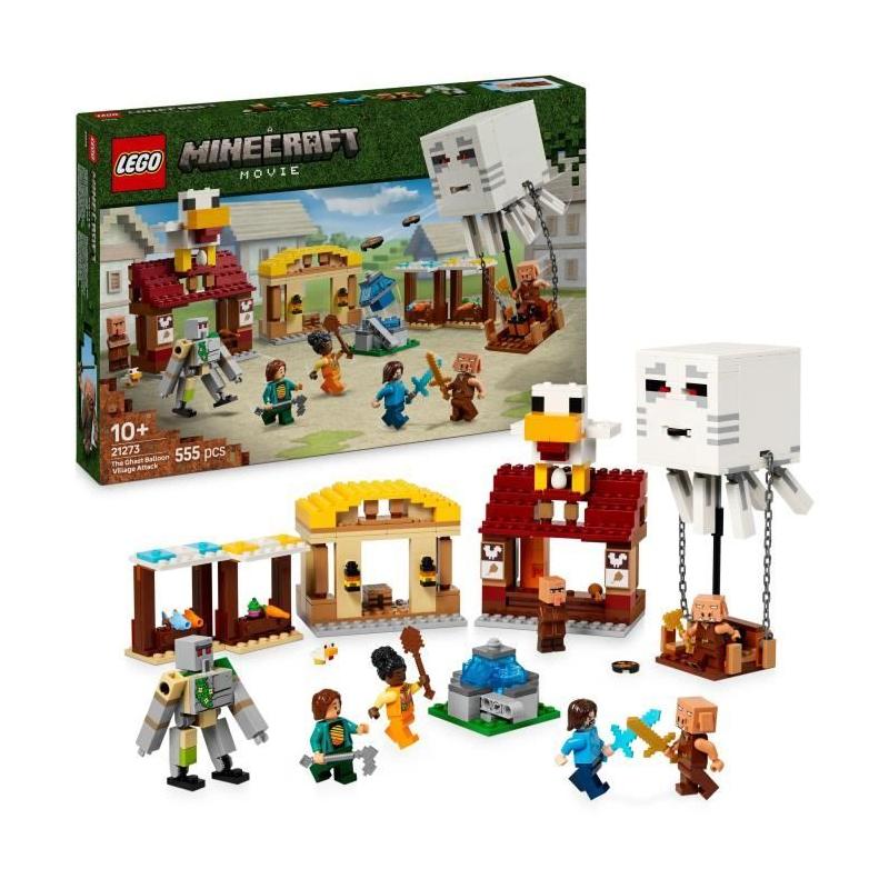 LEGO Minecraft 21273: Les Ghasts attaquent! - Jeu de construction pour garçons de 10 ans